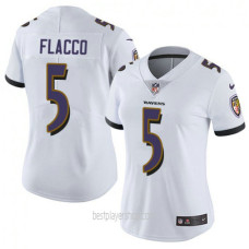Joe Flacco Baltimore Ravens Womens Authentic White Jersey Bestplayer